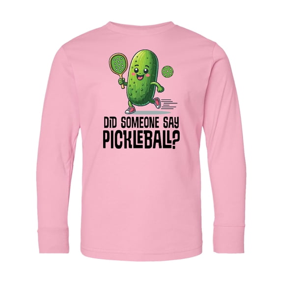 Inktastic Funny Pickleball Player Quote Long Sleeve Youth T-Shirt