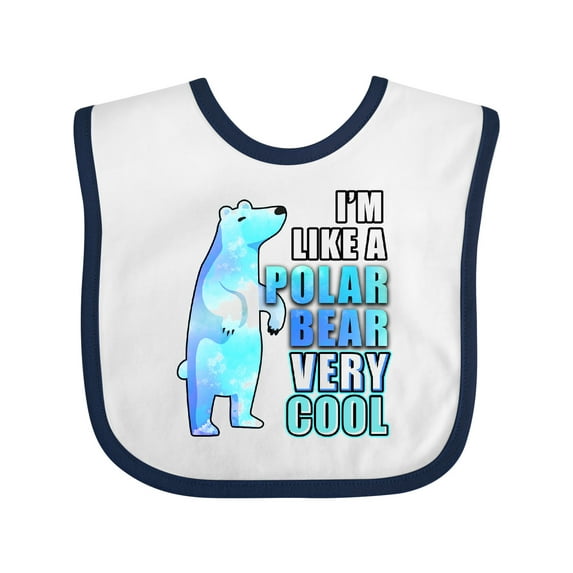 Inktastic Funny Polar Bear Boys or Girls Baby Bib