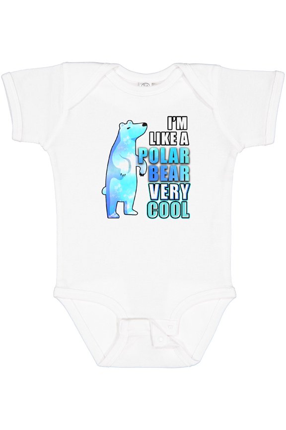 Funny Polar Bear Boys or Girls Baby Bodysuit