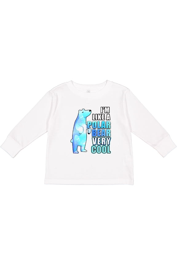 Funny Polar Bear Boys or Girls Long Sleeve Toddler T-Shirt