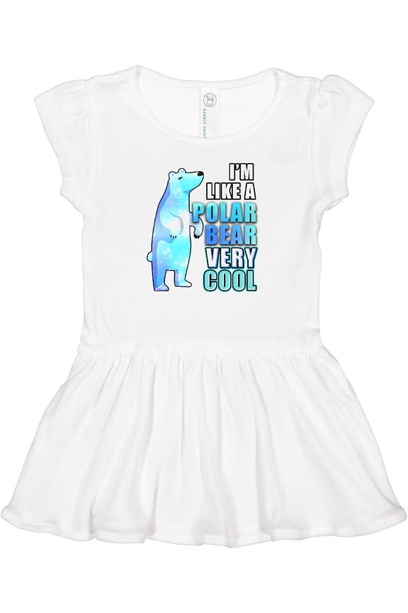 Funny Polar Bear Girls Baby Dress