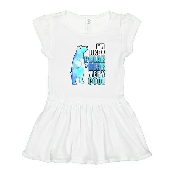 Inktastic Funny Polar Bear Girls Toddler Dress
