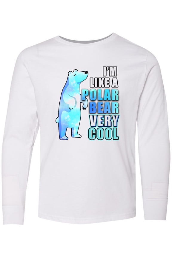 Funny Polar Bear Long Sleeve Youth T-Shirt