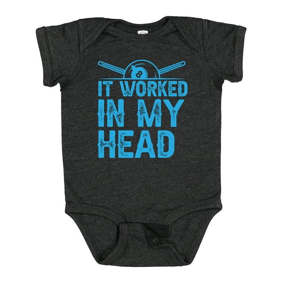Inktastic Funny Pool Billiards Quote Boys or Girls Baby Bodysuit