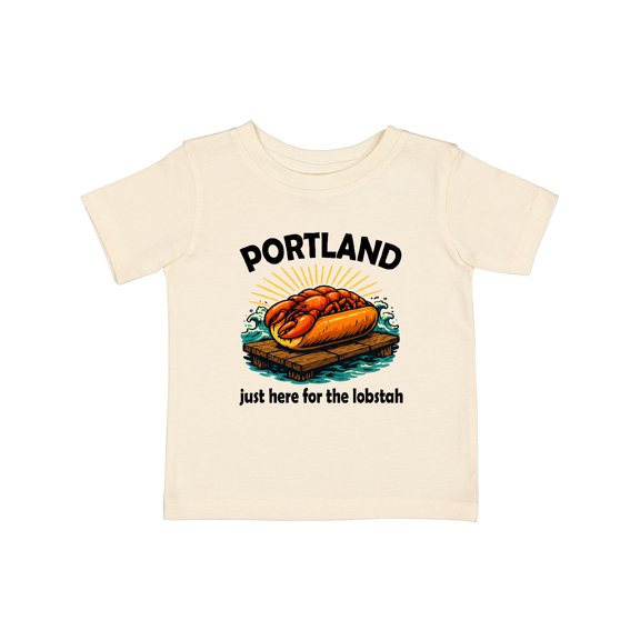 Inktastic Funny Portland Maine Lobster Roll Boys or Girls Baby T-Shirt