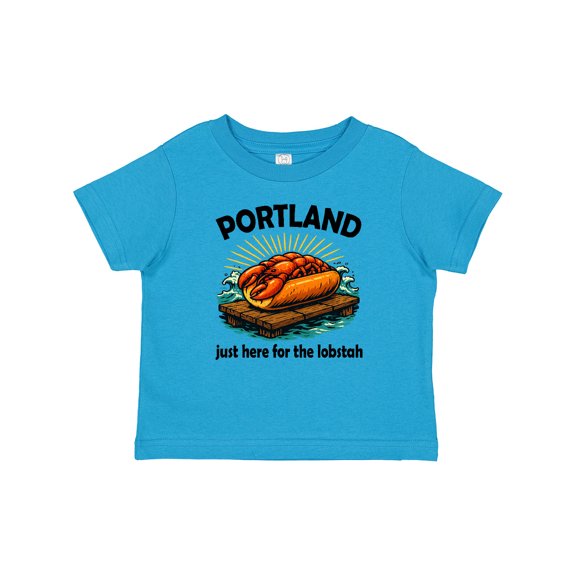 Inktastic Funny Portland Maine Lobster Roll Boys or Girls Baby T-Shirt