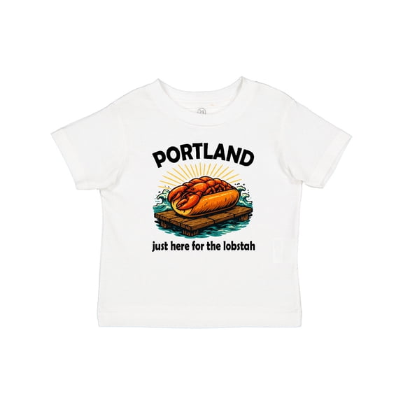 Inktastic Funny Portland Maine Lobster Roll Boys or Girls Baby T-Shirt