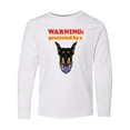 thumbnail image 1 of Inktastic Funny Protected by a Doberman Pinscher Dog Long Sleeve Youth T-Shirt, 1 of 5