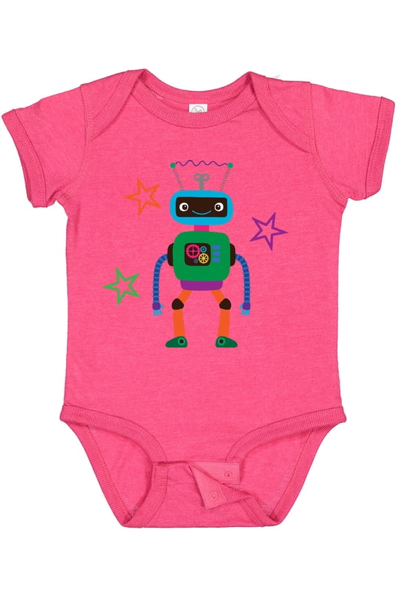 Funny Robotics Team Robot Boys or Girls Baby Bodysuit