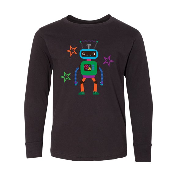 Inktastic Funny Robotics Team Robot Long Sleeve Youth T-Shirt