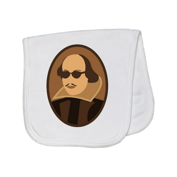 Inktastic Funny Rockin' Shakespeare Baby Burp Cloth