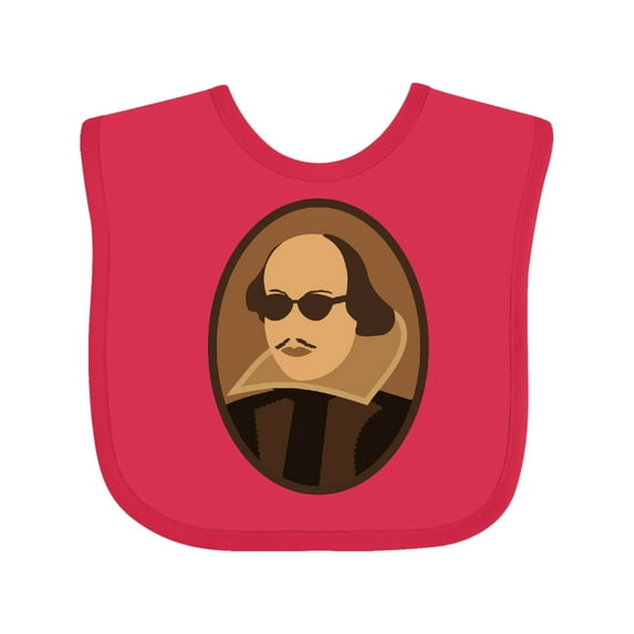 Inktastic Funny Rockin' Shakespeare Boys or Girls Baby Bib