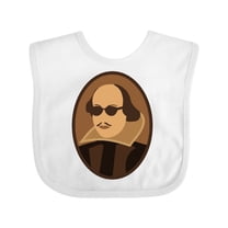 Inktastic Funny Rockin' Shakespeare Boys or Girls Baby Bib