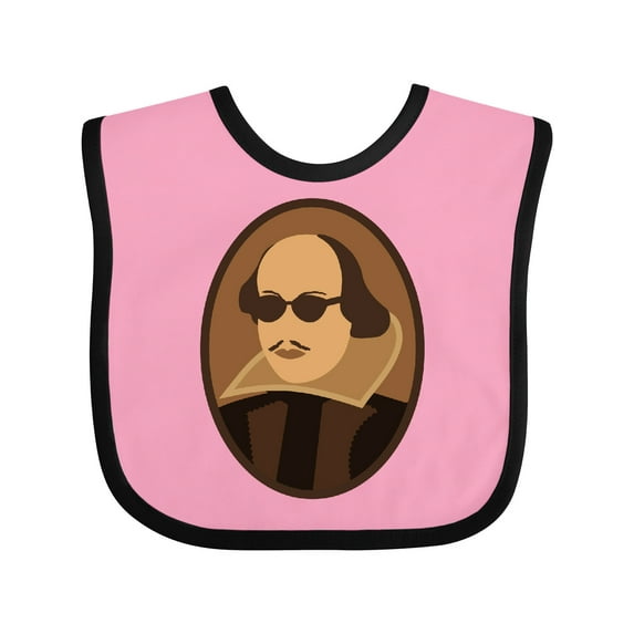 Inktastic Funny Rockin' Shakespeare Boys or Girls Baby Bib
