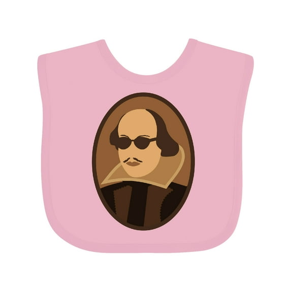 Inktastic Funny Rockin' Shakespeare Boys or Girls Baby Bib