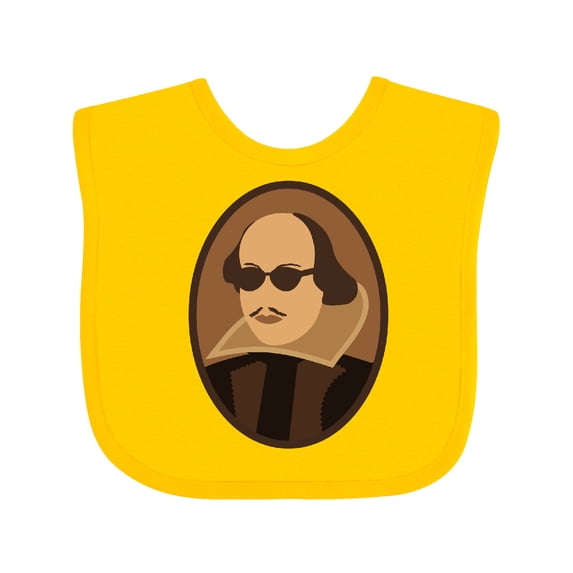 Inktastic Funny Rockin' Shakespeare Boys or Girls Baby Bib