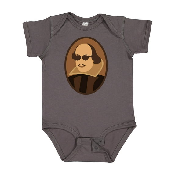 Inktastic Funny Rockin' Shakespeare Boys or Girls Baby Bodysuit
