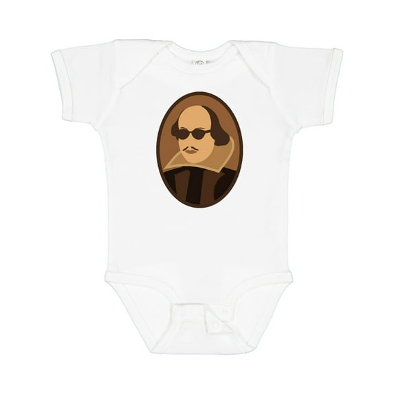 Inktastic Funny Rockin' Shakespeare Boys or Girls Baby Bodysuit