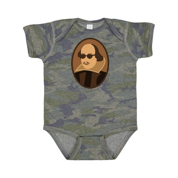 Inktastic Funny Rockin' Shakespeare Boys or Girls Baby Bodysuit