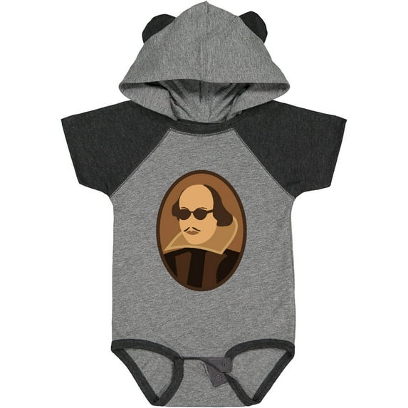 Inktastic Funny Rockin' Shakespeare Boys or Girls Baby Bodysuit