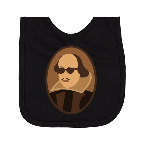 Inktastic Funny Rockin' Shakespeare Newborn Bib
