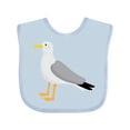 thumbnail image 1 of Inktastic Funny Seagull Bird Boys or Girls Baby Bib, 1 of 4