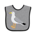 thumbnail image 1 of Inktastic Funny Seagull Bird Boys or Girls Baby Bib, 1 of 4