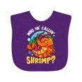 thumbnail image 1 of Inktastic Funny Shrimp Baby Boys or Girls Baby Bib, 1 of 4