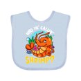 thumbnail image 1 of Inktastic Funny Shrimp Baby Boys or Girls Baby Bib, 1 of 4
