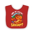 thumbnail image 1 of Inktastic Funny Shrimp Baby Boys or Girls Baby Bib, 1 of 4