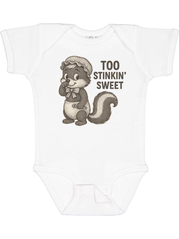 Funny Skunk Cute Boys or Girls Baby Bodysuit