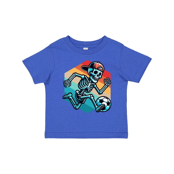 Inktastic Funny Soccer Skeleton Boys Toddler T-Shirt