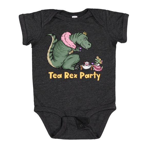 Inktastic Funny Tea Rex Party Boys or Girls Baby Bodysuit