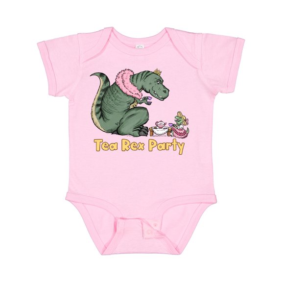 Inktastic Funny Tea Rex Party Boys or Girls Baby Bodysuit