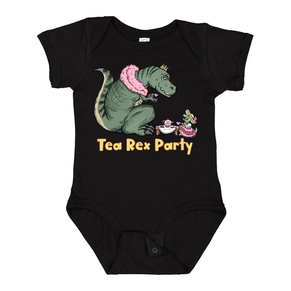 Inktastic Funny Tea Rex Party Boys or Girls Baby Bodysuit