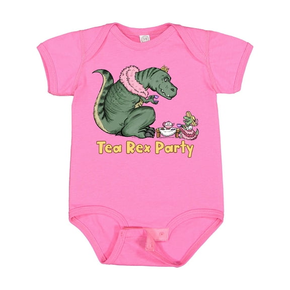 Inktastic Funny Tea Rex Party Boys or Girls Baby Bodysuit