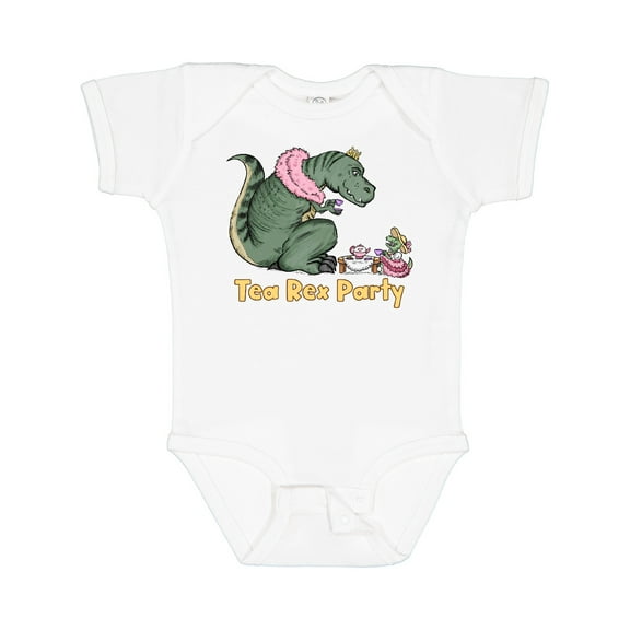 Inktastic Funny Tea Rex Party Boys or Girls Baby Bodysuit