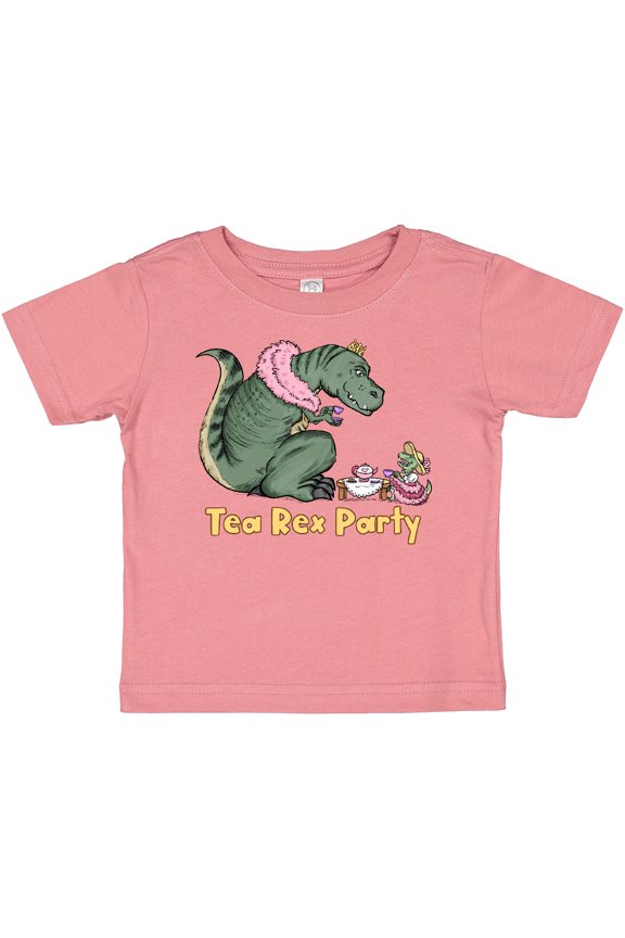 Funny Tea Rex Party Boys or Girls Baby T-Shirt