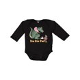 thumbnail image 1 of Inktastic Funny Tea Rex Party Boys or Girls Long Sleeve Baby Bodysuit, 1 of 5