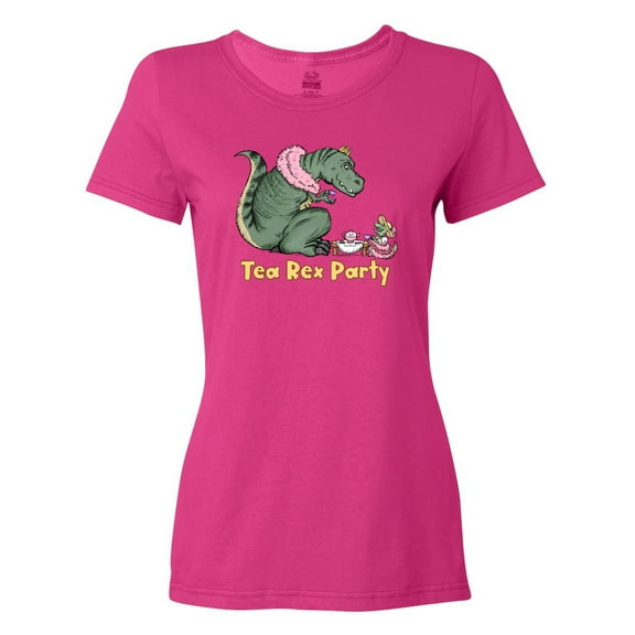 Inktastic Funny Tea Rex Party Women's T-Shirt