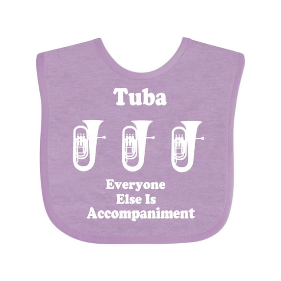 Inktastic Funny Tuba Player Music Joke Boys or Girls Baby Bib