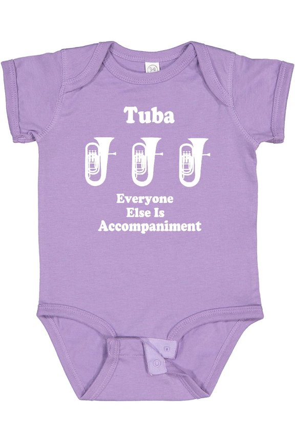 Funny Tuba Player Music Joke Boys or Girls Baby Bodysuit