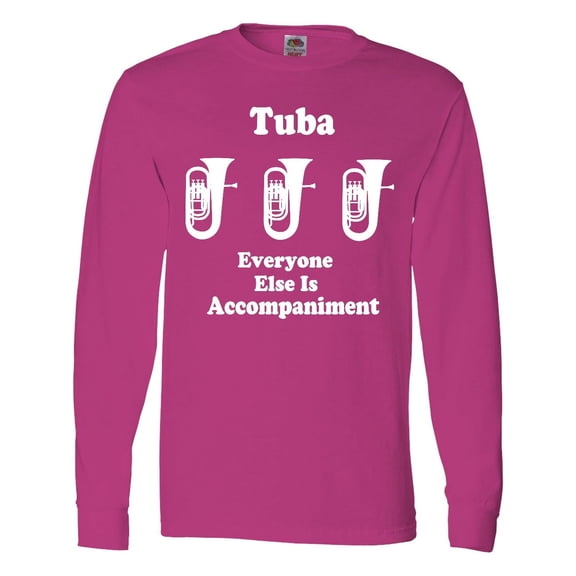 Inktastic Funny Tuba Player Music Joke Long Sleeve T-Shirt