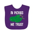 thumbnail image 1 of Inktastic Funny in Pickles We Trust Boys or Girls Baby Bib, 1 of 4