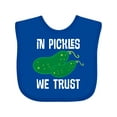 thumbnail image 1 of Inktastic Funny in Pickles We Trust Boys or Girls Baby Bib, 1 of 4
