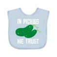 thumbnail image 1 of Inktastic Funny in Pickles We Trust Boys or Girls Baby Bib, 1 of 4