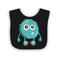 thumbnail image 1 of Inktastic Furry Monster, Blue Monster, Cute Monster, Silly Boys or Girls Baby Bib, 1 of 4