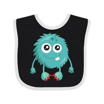 Inktastic Furry Monster, Blue Monster, Cute Monster, Silly Boys or Girls Baby Bib