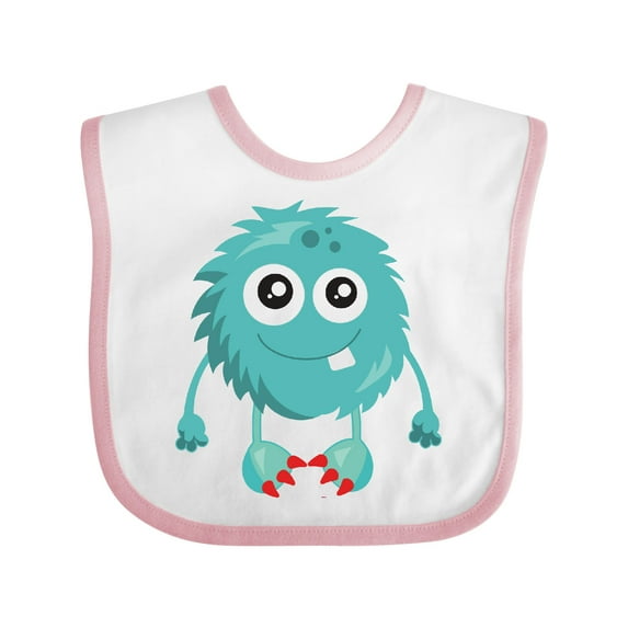 Inktastic Furry Monster, Blue Monster, Cute Monster, Silly Boys or Girls Baby Bib