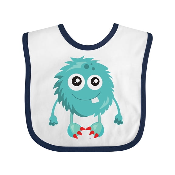 Inktastic Furry Monster, Blue Monster, Cute Monster, Silly Boys or Girls Baby Bib